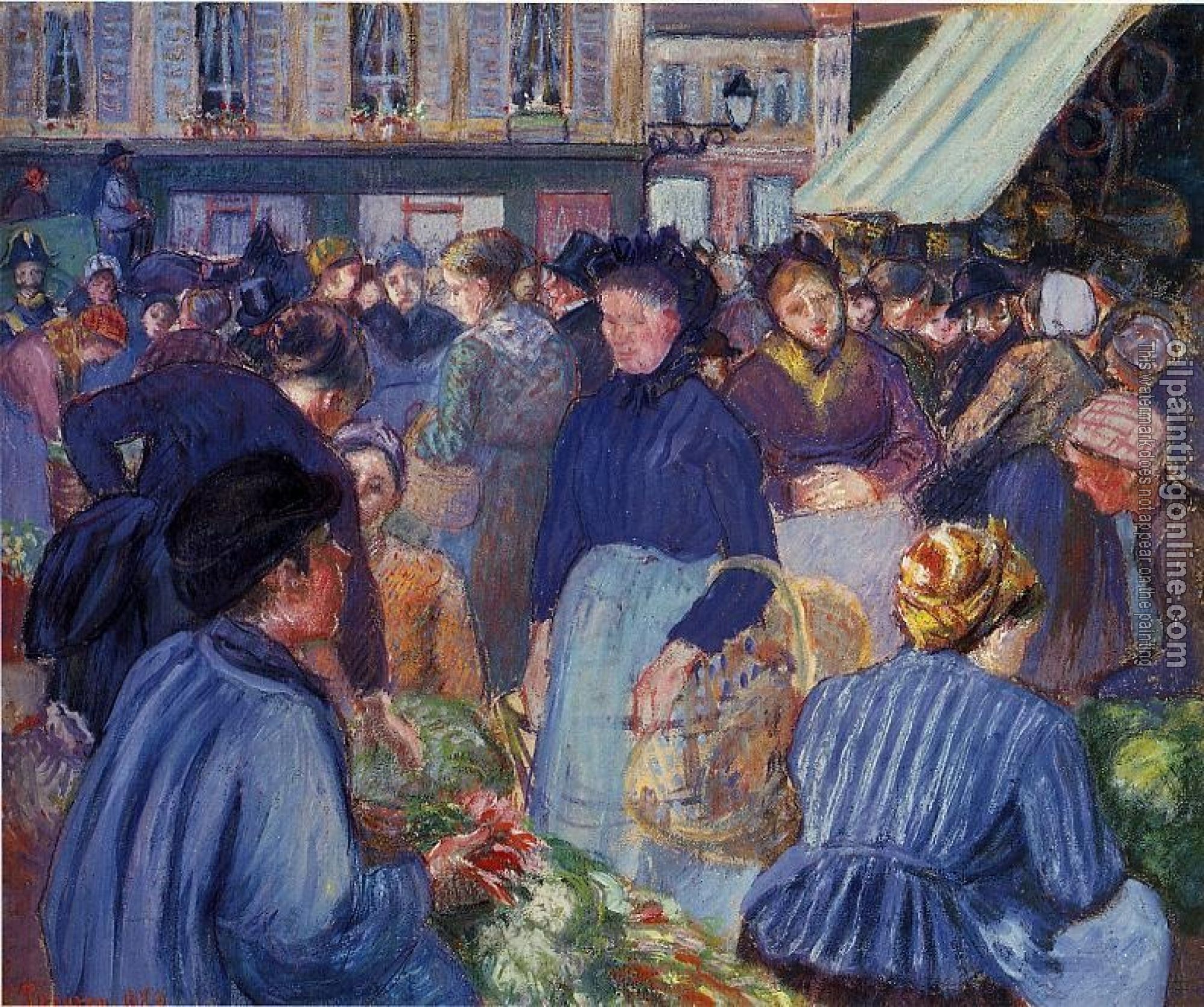 Pissarro, Camille - The Market at Gisors